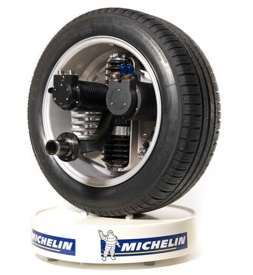 Active Wheel : moteur de traction et moteur de suspension