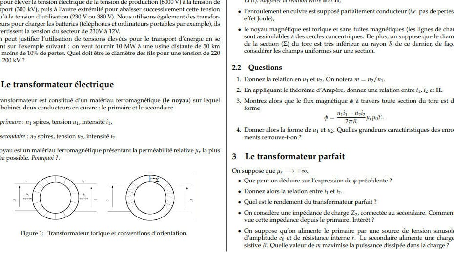 Cours transformateurs électriques